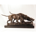 Bronze of Two Dogs