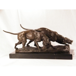 Bronze of Two Dogs