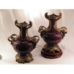 Pair of French/Oriental Vases