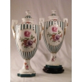 Pair of French Porcelain Urns