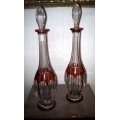 Crystal “Cut to Clear” decanters